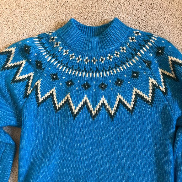 Who What Wear | *Blue Winter Sweater* | Balloon Sleeve | Mockneck Collar | NWOT - Picture 7 of 10